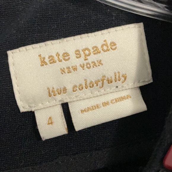 Kate Spade Black Jewel Neck Short Sleeve Tunic - Picture 4 of 7